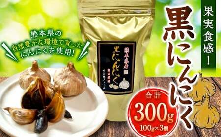 果実食感! 熟成 黒にんにく 300gセット 黒ニンニク にんにく ニンニク 野菜 やさい セット 熊本県 常温