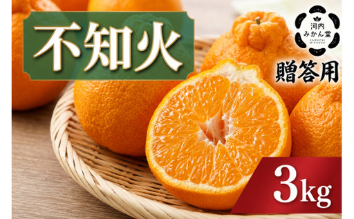 [ 贈答用 ] 熊本県産 不知火 約3kg ( 9 〜 15玉前後 ) 贈答 果物 くだもの フルーツ 柑橘系 柑橘類 みかん ミカン 果肉 国産 果汁 贈り物 贈答品 [ 2027年2月下旬発送開始 ]