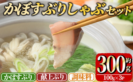 [先行予約受付中!2025年11月より発送開始予定] ブリしゃぶ食べ比べセット (合計300g・佐伯産かぼすぶり200g・献上品ぶり100g) 魚 海鮮 ブリ 鰤 しゃぶ かぼす 献上 しゃぶしゃぶ スライス セット 冷凍[opad009][鶴見食賓館]