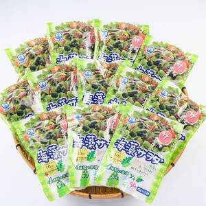 海藻を食べよう! 海藻サラダ (合計12袋・1袋3P入) 海藻 寒天 小分け 常温 個包装 ヘルシー ダイエット カロリーオフ サラダ 酢の物 スープ [opbd008][山忠]