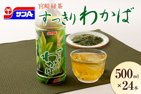 宮崎緑茶 すっきりわかば 500ml×24本 ペットボトル サンA