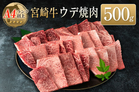 ◆宮崎牛ウデ焼肉(500g1パック)