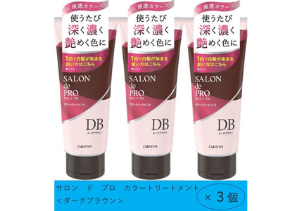 ※2026年2月1日から受付※ダリヤ　サロン　ド　プロ　カラートリートメント＜ダークブラウン＞3個セット