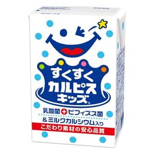 [毎月定期便]すくすくカルピスキッズ(R) 乳酸菌+ビフィズス菌&ミルクカルシウム入り×24本全3回