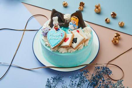 [Le Lis]不思議の国のアリス♪とびっきり可愛い芸術デコレーションケーキ5号(4〜6名様分)!もちろん美味しさにも自信![冷凍でお届け・冷蔵解凍] // デコレーションケーキ 芸術ケーキ