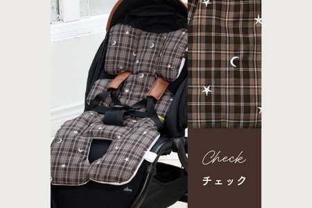colulu ベビーカーシート[チェック](3310)