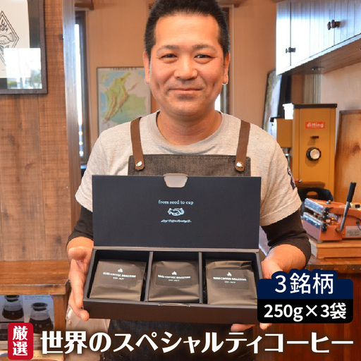 厳選！世界のスペシャルティコーヒー 250ｇ×3種 中挽き_08-386-3