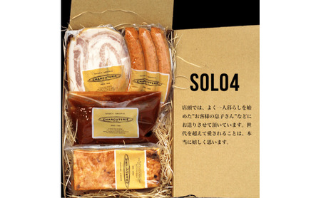 Solo4 ラザニア 煮込みハンバーグ ポルケッタ ポークウィンナー 肉 愛知 日進市 ※配送不可:離島