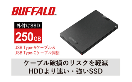 SSD バッファロー 外付けSSD 500GB BUFFALO USB3.2（Gen1） ポータブル