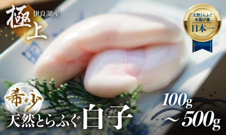 最高級 天然とらふぐ 白子 100g 自家製ポン酢 薬味付き 伊良湖天然とらふぐ フグ 天然ふぐ 愛知県 田原市 最高級 高級 12000円