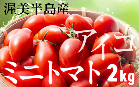 渥美半島産 ミニトマト『アイコ』2kg |トマト とまと ミニトマト プチトマト アイコ マリネ サラダ サンドイッチ 野菜 やさい 甘い おいしい 冬 春 JA 農協 JA愛知みなみ