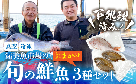 旬の鮮魚 おまかせ3種セット 加熱用 下処理済み 捌き済み 簡単 鮮魚 魚介類 魚セット 愛知県 田原市 海鮮 魚介類 魚 3枚おろし 開き おすすめ 料理 調理 簡単調理 手軽