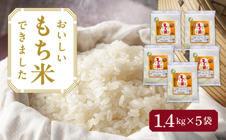 もち米 滋賀羽二重糯 計7kg 特別栽培米 もち米／TONORI[AECT003]