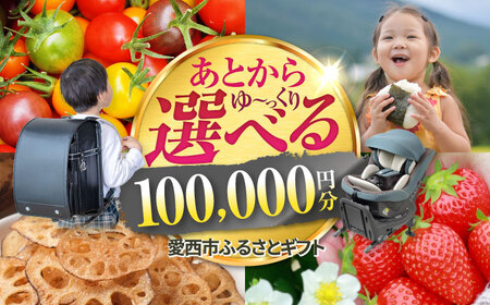 [あとから選べる] 愛知県愛西市ふるさとギフト 10万円分 日本酒 スイーツ シャンプー あとから ギフト[AECY009]