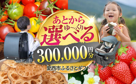 [あとから選べる] 愛知県愛西市ふるさとギフト 30万円分 日本酒 スイーツ シャンプー あとから ギフト[AECY011]