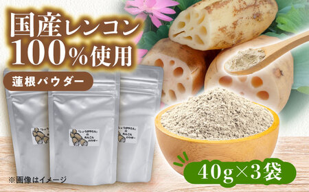 れんこん パウダー 3袋 蓮根 粉末【配達不可：離島】[AEAO012]