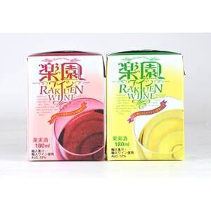 楽園　ワインミニパック　赤・白(180ml)30本セット(各15本)_酒・アルコール 白ワイン ワイン   酒・アルコール 赤ワイン ワイン _【1139984】
