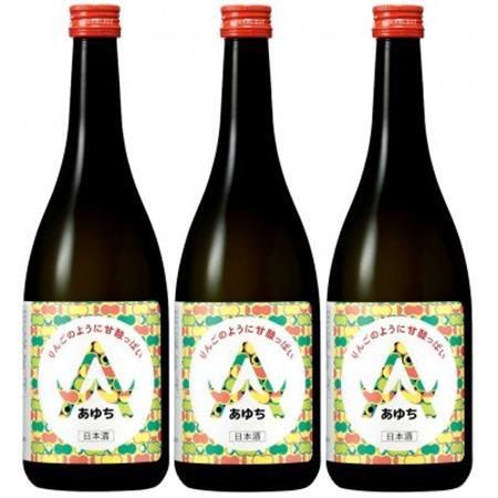 【りんごのように甘酸っぱい日本酒】あゆち720ml 3本セット_酒・アルコール  日本酒 sake サケ_【1606295】
