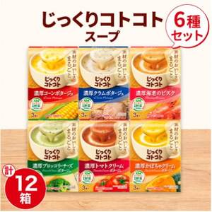 ポッカサッポロ　じっくりコトコトスープ　12箱セット(6種×各2箱)【1176608】