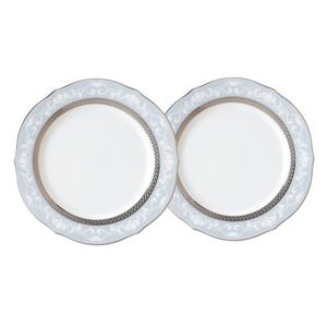 ノリタケ【ハンプシャープラチナ】23cmアクセントプレートペア【1637871】