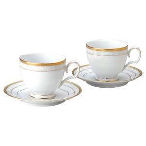 ノリタケ[ハンプシャーゴールド]カップ&ソーサーペア