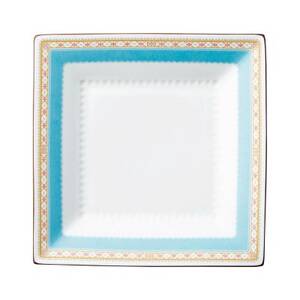 ノリタケ[ハミングブルー]23cmスクエアプレート