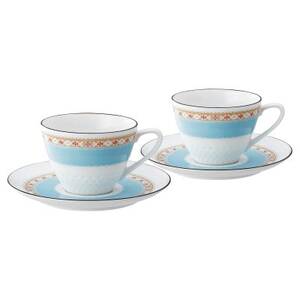 ノリタケ[ハミングブルー]カップ&ソーサーペア