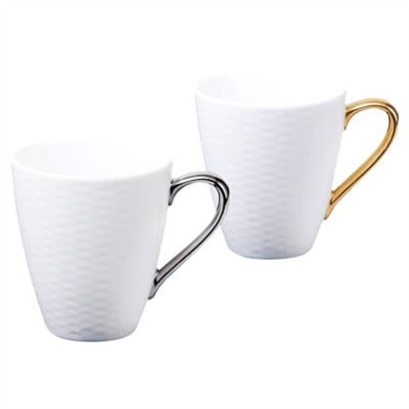 ノリタケ[アミ]マグカップペア(金・銀)