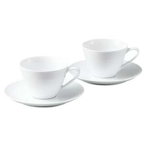 ノリタケ[リズモホワイト]カップ&ソーサーペア