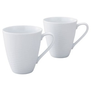 ノリタケ[リズモホワイト]マグカップペア
