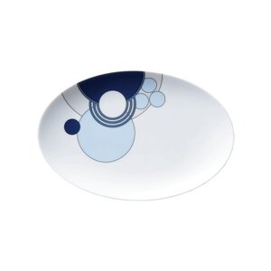 ノリタケ[フランク・ロイド・ライト インペリアルブルー]21.5cmオーバルプレート