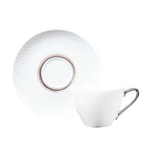 ノリタケ[アミ]カップ&ソーサー(銀)