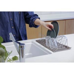 3cmに縮む水切りラック(撥水シート有り)【1477786】