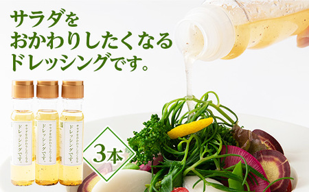 「サラダをおかわりしたくなるドレッシングです。」3本セット
