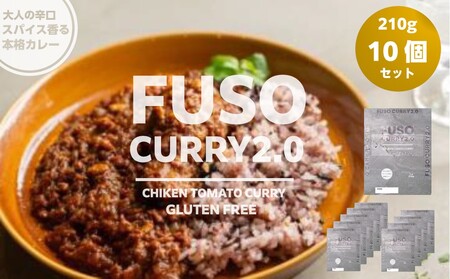 FUSO CURRY 2.0 10個セット グルテンフリー 保存料・着色料・香料不使用 惣菜 レトルト カレー 鶏肉 常温 扶桑町 愛知県