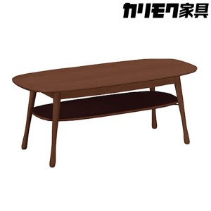[カリモク家具] テーブル(棚付き)B[TF3710モデル][0498]