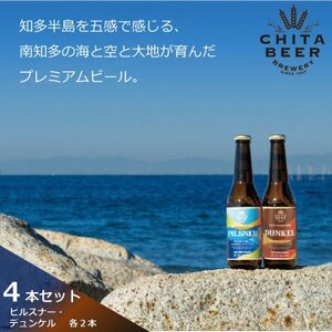 知多マリンビール 4本セット (ピルスナー・デュンケル 各2本) クラフトビール [配送不可地域:離島]