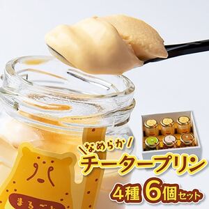 チータープリン6個セット(プレーン×3・抹茶・塩キャラメル・フルーツ) 配送不可地域:離島・北海道・沖縄県・東北・中国・四国・九州