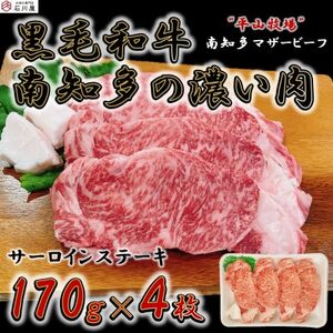 数量限定 牛肉 サーロインステーキ 170g×4枚 南知多マザービーフ 国産牛 [配送不可地域:離島]