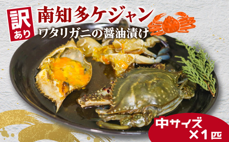 訳あり 南知多カンジャンケジャン 中蟹1匹 カンジャンケジャン カニカニカニカニ