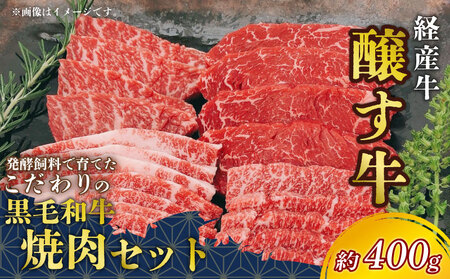 先行予約12月〜 黒毛和牛 焼肉 セット 約400g 冷凍 上カルビ バラカルビ 赤身カルビ