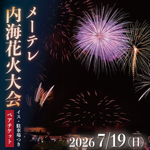 メーテレ内海花火大会 観覧ペアチケット イス・駐車場つき 愛知県南知多町 内海観光協会