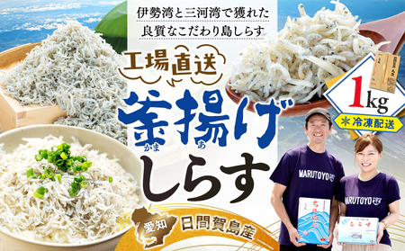 しらす 1kg 釜揚げしらす 島の工場から直送 愛知県 日間賀島産 減塩 冷凍 丸豊 魚 さかな ご飯 ごはん 国産 シラス 離乳食 人気 おすすめ 愛知県 南知多町 [離島不可] ( しらす )