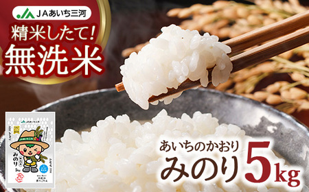 あいちのかおり「無洗米みのり」 5kg | お米 精米 パールライス 米