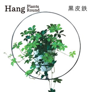 GRAVIRoN Hang Plants シリーズ Round 黒皮鉄(プランツハンガー)