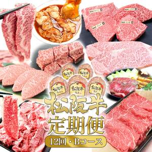 松阪牛 12ヶ月連続お届け 定期便B [ サイコロステーキ A5切り落とし A5特選すき焼き タレ漬けホルモン ミスジステーキ 鉄板焼き ステーキ4種盛り サーロインステーキ 焼肉セット ハンバーグ ]牛肉 松阪牛 高級 和牛 肉 ブランド牛 黒毛和牛 松阪