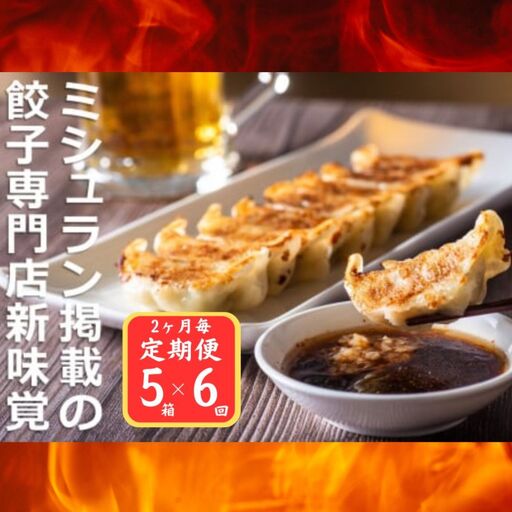 ＜定期便＞ミシュラン掲載の餃子専門店「新味覚」の餃子。上質な小麦でつくる皮の絶妙の薄さ、食材の産地と鮮度にこだわった餡。その人気には理由がある。 特製冷凍生餃子 5箱セット【６回発送】