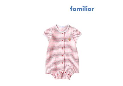 袖付きロンパス 80cm / ファミリア familiar ロンパス (150116) ロンパース 綿 コットン 日本製 子供服 子ども服 キッズウェア ベビー服 子ども 子供 こども キッズ BABY 子育て ママ 子供用 プレゼント ギフト お祝い