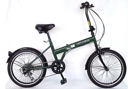 パンクしないオリタタミ自転車 MOVONA ワイドタイヤ 20型 6段変速[ダークグリーン]武田産業[四日市市 で人気の返礼品 ノーパンク 武田産業 折り畳み自転車 三重県 四日市 四日市市ふるさと納税]