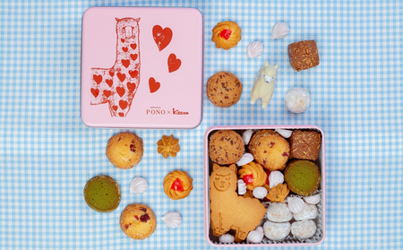 Patisserie PONO アルパカさんのクッキー缶 [パティスリーポノ 動物クッキー アルパカ お菓子 洋菓子 焼き菓子 ギフト 贈り物 手土産 人気 三重県 四日市市 ふるさと納税]